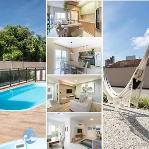 Apartamento Aptos Em Bal A150m Da Praia, Dois Quartos, Sala De Estar, Cozinha Completa, Sacada Com Churrasqueira, Wi-fi, Piscina, Portaria 24h, Playground E Quadra De Esportes, Piçarras
